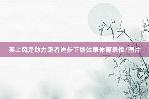 其上风是助力跑者进步下坡效果体育录像/图片
