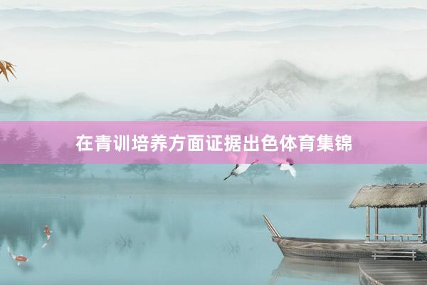 在青训培养方面证据出色体育集锦