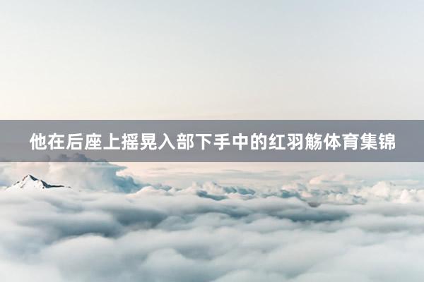 他在后座上摇晃入部下手中的红羽觞体育集锦