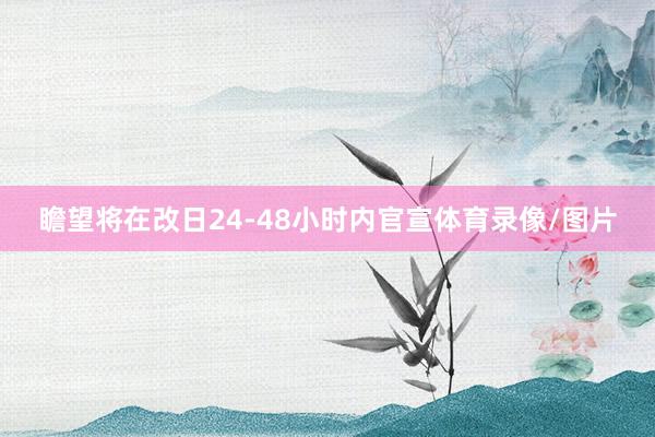 瞻望将在改日24-48小时内官宣体育录像/图片