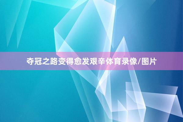 夺冠之路变得愈发艰辛体育录像/图片