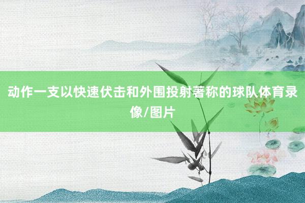 动作一支以快速伏击和外围投射著称的球队体育录像/图片