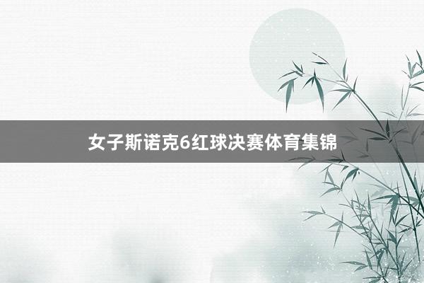 女子斯诺克6红球决赛体育集锦