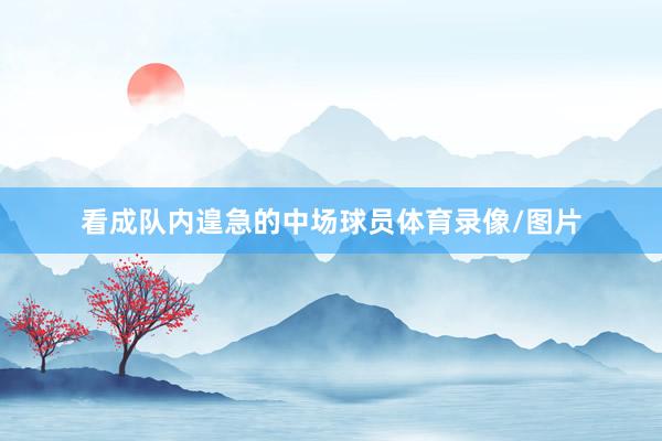 看成队内遑急的中场球员体育录像/图片